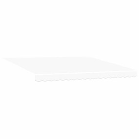 Toldo Retrátil with Manual Branco 400 × 350 cm Branco