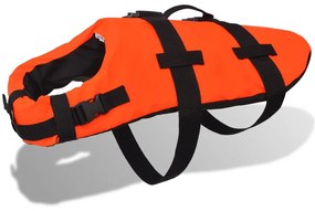 vidaXL Colete de resgate para cão M, laranja