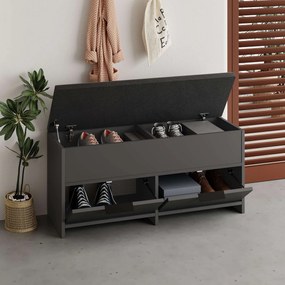 Hall Stand Berlin BC – Walnut Black – 120x200x35 cm