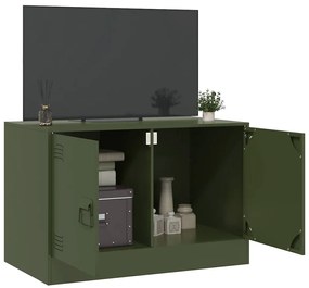 Móvel de TV 67x39x44 aço verde azeitona