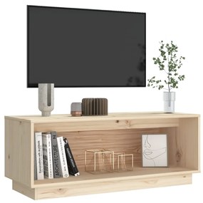 Móvel de TV 90x35x35 cm madeira de pinho maciça