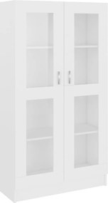 802759 vidaXL Armário vitrine 82,5x30,5x150 cm derivados de madeira branco