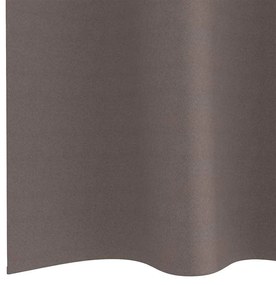 Cortinas 2 pcs Castanho escuro 260 x 140 cm Poliéster