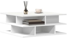 Mesa de centro 70x70x29 cm madeira processada branco