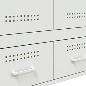 Móvel alto 68x39x101,5 cm aço branco