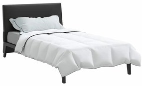 Edredom de Inverno Branco 140 x 220 cm Poliéster pêssego 105gsm
