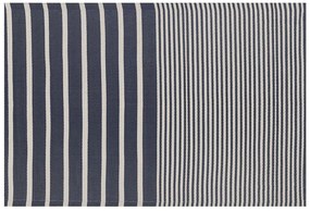 Tapete de exterior azul escuro 120 x 180 cm HALDIA Beliani