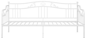Sofá-cama 90x200 cm metal branco