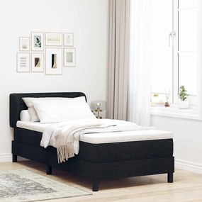 Cama Box com Colchão vidaXL Preto 80x200 cm Tecido