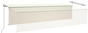 Toldo retrátil manual com estore 6x3 m cor creme
