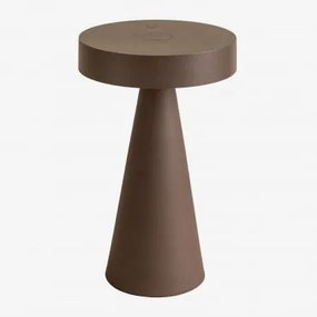 Lâmpada De Mesa Led Sem Fios Para Exterior Catinca Castanho Café - Sklum