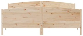 Cama sem colchão 180x200 cm madeira de pinho maciça