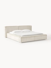 Corduroy Upholstered Bed Lennon with Storage Space