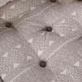 Puff Modular Marrom Claro 70x70x54 em Tecido