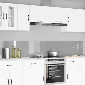 vidaXL Proteção de Cozinha 2 pcs Cinzento-claro 120 x 40 cm