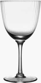 Copos de vinho branco em cristal artesanal Ripple, conjunto de 4