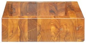Lavatório em madeira de teca maciça 50x35x10 cm