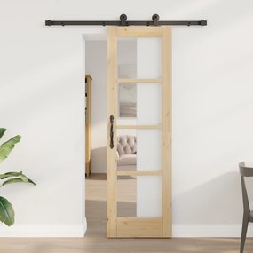 Porta Deslizante vidaXL com Conjunto de Ferragens "ORKDAL" 61x198.5 cm