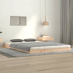 vidaXL Estrutura de cama 120x200 cm madeira de pinho maciça