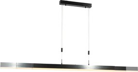 Candeeiro Pendente Ajustável Preto c/ LED Dimerizável - Lamba