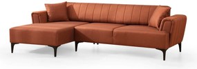 **** Sofá-Cama de Canto Hamlet – Vermelho Tijolo – 140x270 cm

**