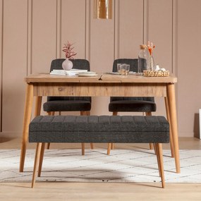 Conjunto de Mesa de Jantar Extensível e Cadeiras Vina – Pinho Atlântic