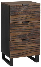 vidaXL Aparador Castanho 40 x 33 x 75 cm Madeira de mangueira maciça