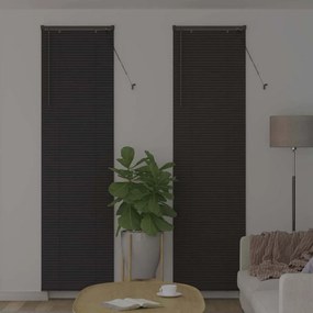 Persiana de Janela Cinzento-escuro 80 x 130 cm Alumínio