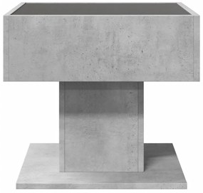 Mesa de centro c/ LEDs 50x50x45 cm madeira processada