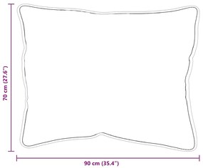 Travesseiros 2 pcs Branco 70 x 90 cm