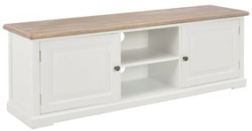 vidaXL Móvel para TV 110x30x40 cm derivados de madeira branco