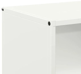 Suporte para lenha 40x30x75 cm aço laminado a frio branco