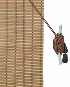 Persianas e Sombras para Janela Marrom Claro 120 x 220 cm Bambu
