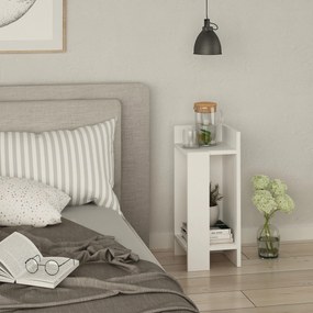 Mesa de Cabeceira Elos Right – Branco – 25x60x27 cm