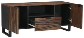 Armário de TV - 105 x 33,5 x 46 cm, Feito de Madeira Maciça de Manga.