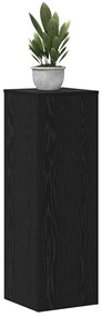 Suportes de Plantas - 2 pcs Carvalho Preto 33 x 33 x 100 cm, Madeira E