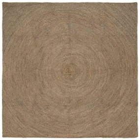 vidaXL Tapetes de área Quadrado Cinzeto 200 x 200 cm Juta