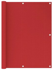 Tela de varanda 120x400 cm PEAD vermelho
