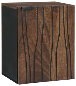 vidaXL Armário de Banheiro Suspenso – 38x33.5x48 cm Madeira Sólida e Madeira Processada