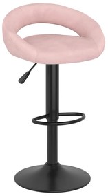 Bancos de bar 2 pcs veludo rosa
