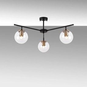 Candeeiro de Teto Atmaca – Preto Antigo – 70 x 70 cm