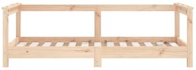 Estrutura de cama infantil 70x140 cm pinho maciço