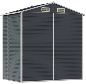 Abrigo de jardim 191x130x198 cm aço galvanizado antracite