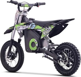 Mota Elétrica Infantil WOLF-E 1000W 36V com Bateria de Lítio, 3 Velocidades e Travões de Disco – Verde