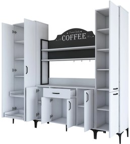 Armário Multiusos JE150 – Branco – 220x198,6x40 cm