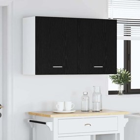 Armários Pendentes - 2 Peças - Carvalho Preto, 100x31x60 cm - Feitos d