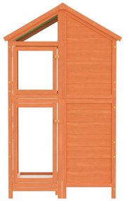 Gaiola para pássaros 97x81x152 cm pinho maciço castanho