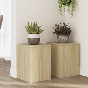 Suportes p/ plantas 2 pcs 25x25x35 cm derivados de madeira