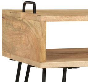 Mesa de centro em madeira de mangueira maciça 100x60x45 cm