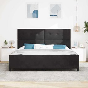 Cama vidaXL Preta 200x200 cm Veludo
